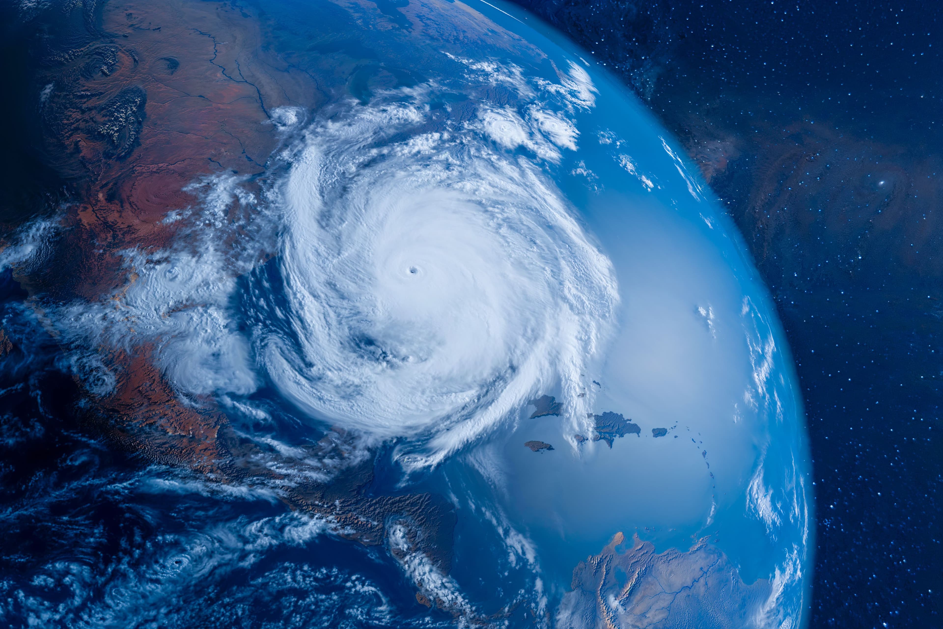 Hurricane Helene viewed from space / OSORIOartist - stock.adobe.com